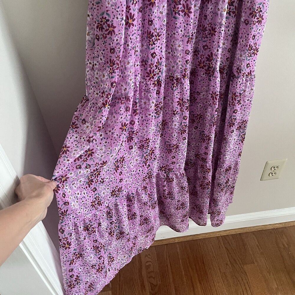 Draper James Ditsy Floral Tiered Maxi Dress size 2X Cottagecore Peasant Prairie - Picture 9 of 13
